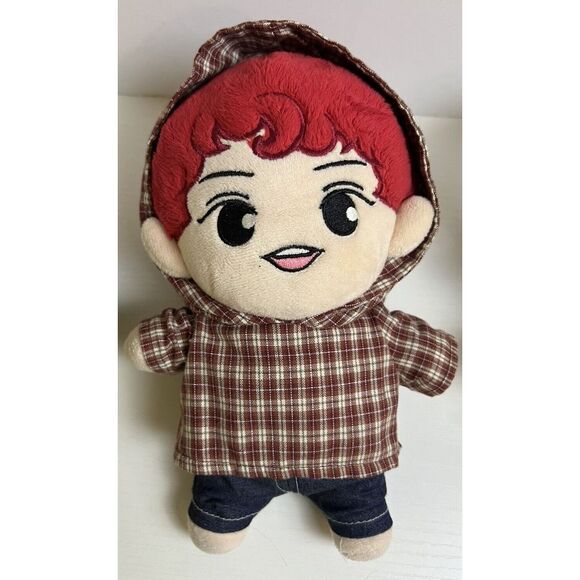 23cm KPOP EXO Plush OHH Sehun Doll Stuffed Toy w/clothes Oh SeHun Original Red - Picture 2 of 10